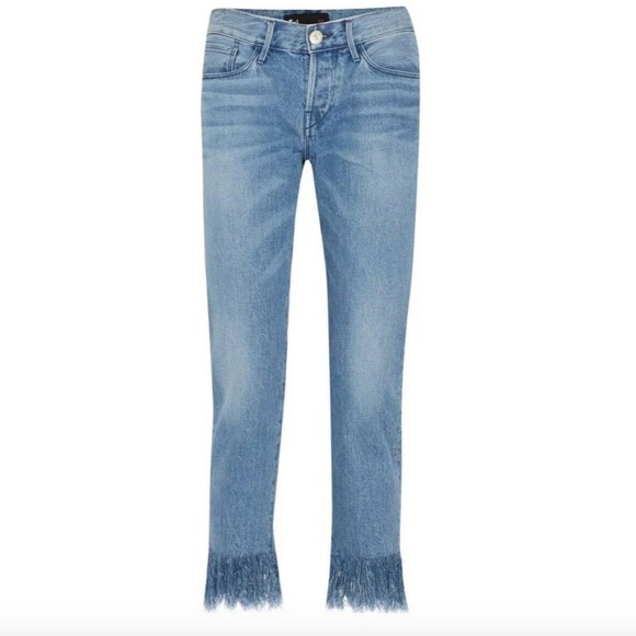 New 3x1 Fringe Stella Cropped Jeans - Picture 15 of 15